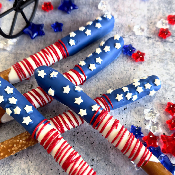 Stars and Stripes Flag Pretzels