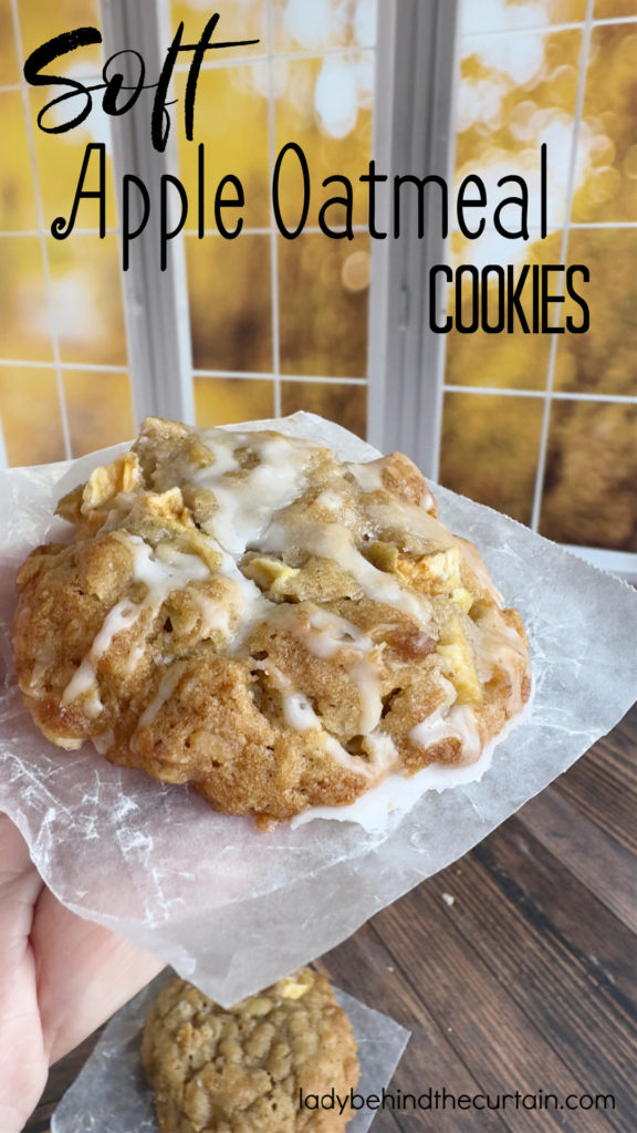 Soft Apple Oatmeal Cookies