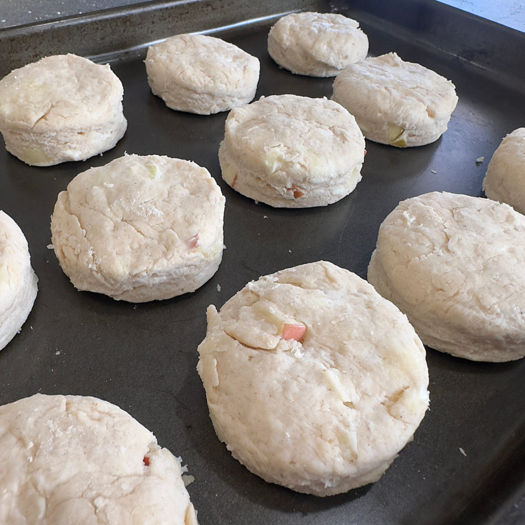 Apple Buttermilk Biscuits with Sausage Cider Gravy