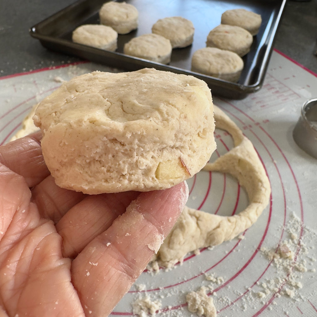 Apple Buttermilk Biscuits with Sausage Cider Gravy