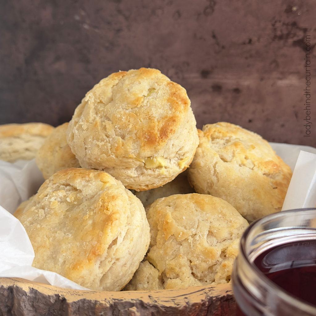 Apple Buttermilk Biscuits with Sausage Cider Gravy