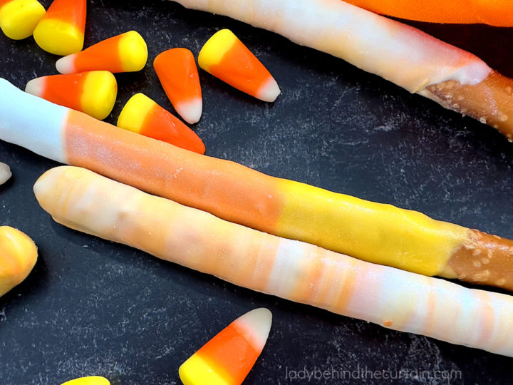 Candy Corn Pretzels