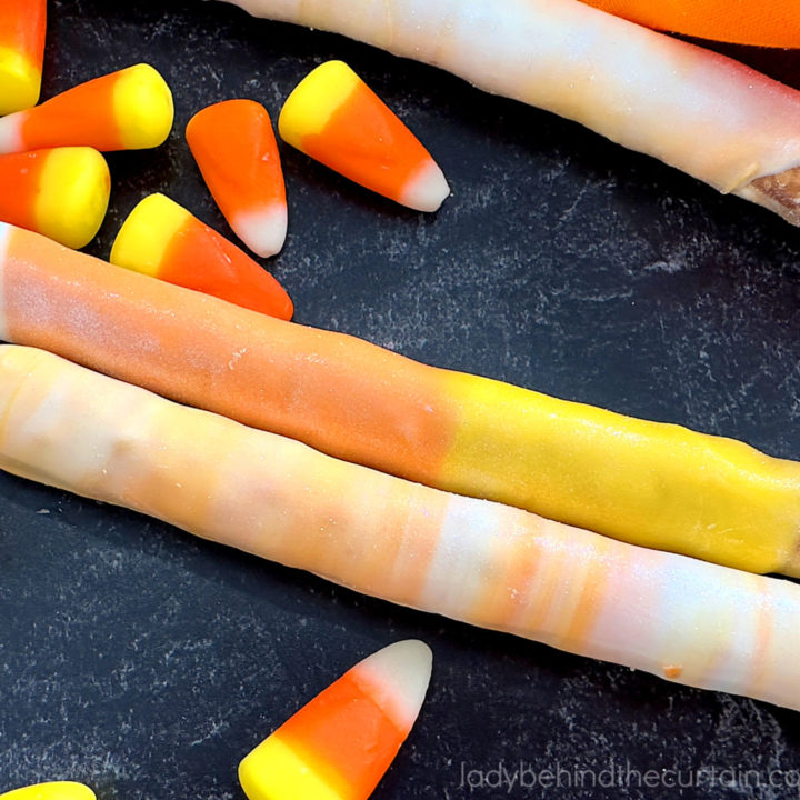 Candy Corn Pretzels