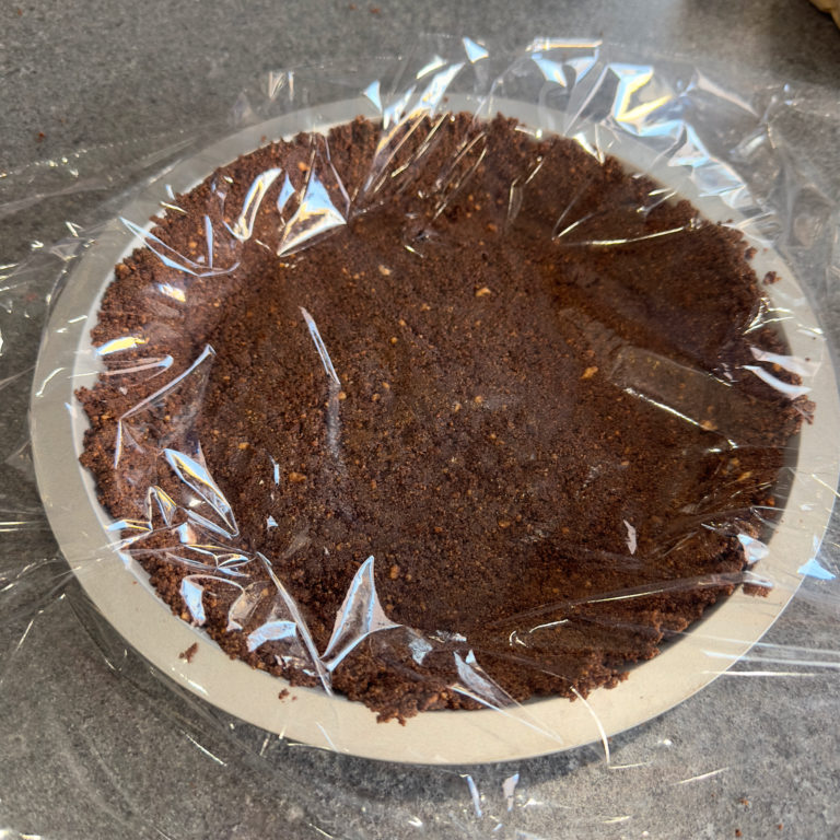 Chocolate Graham Cracker Crust Made With Honey Graham Crackers