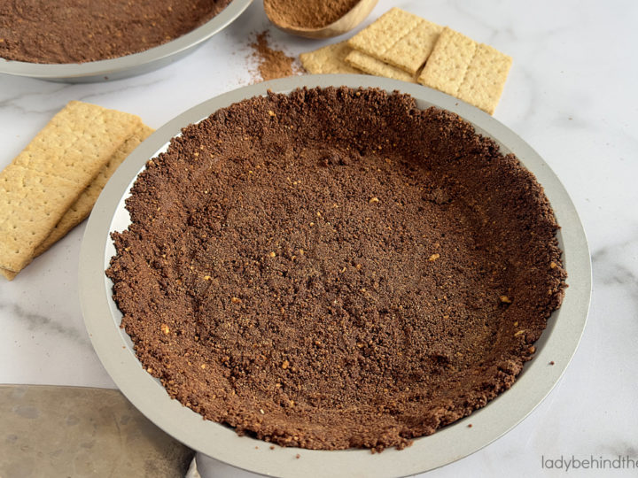 Chocolate Graham Cracker Pie Crust Made With Honey Graham Crackers
