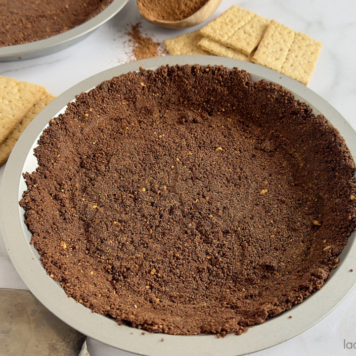 Chocolate Graham Cracker Pie Crust Made With Honey Graham Crackers