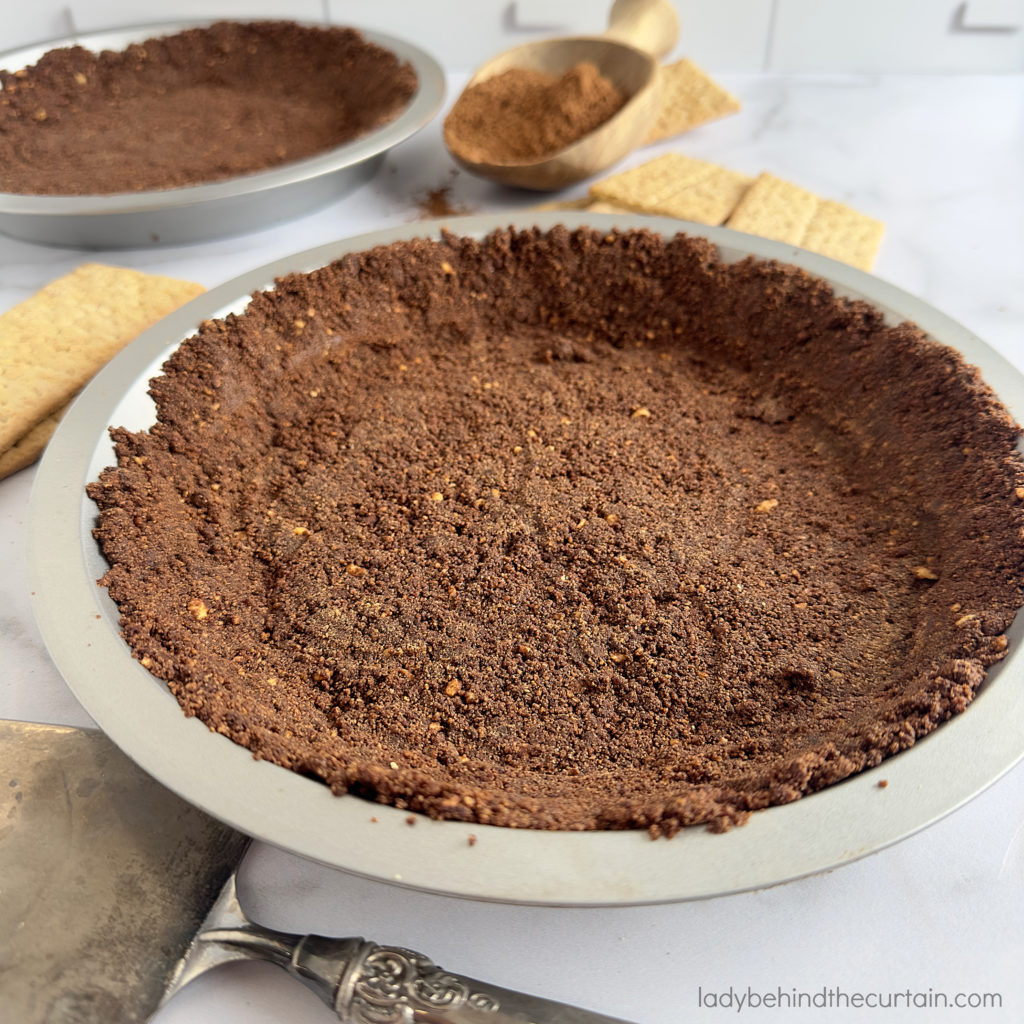 Chocolate Graham Cracker Pie Crust Made With Honey Graham Crackers