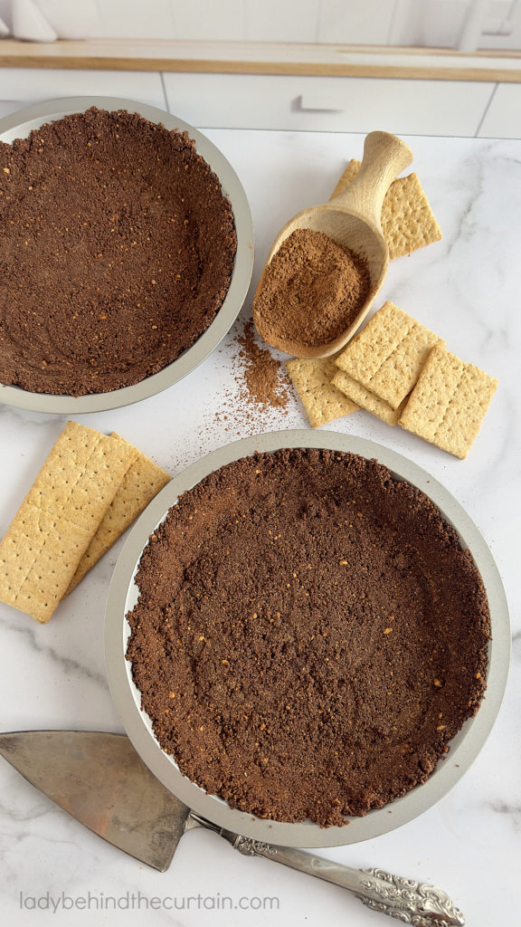 Chocolate Graham Cracker Pie Crust Made With Honey Graham Crackers