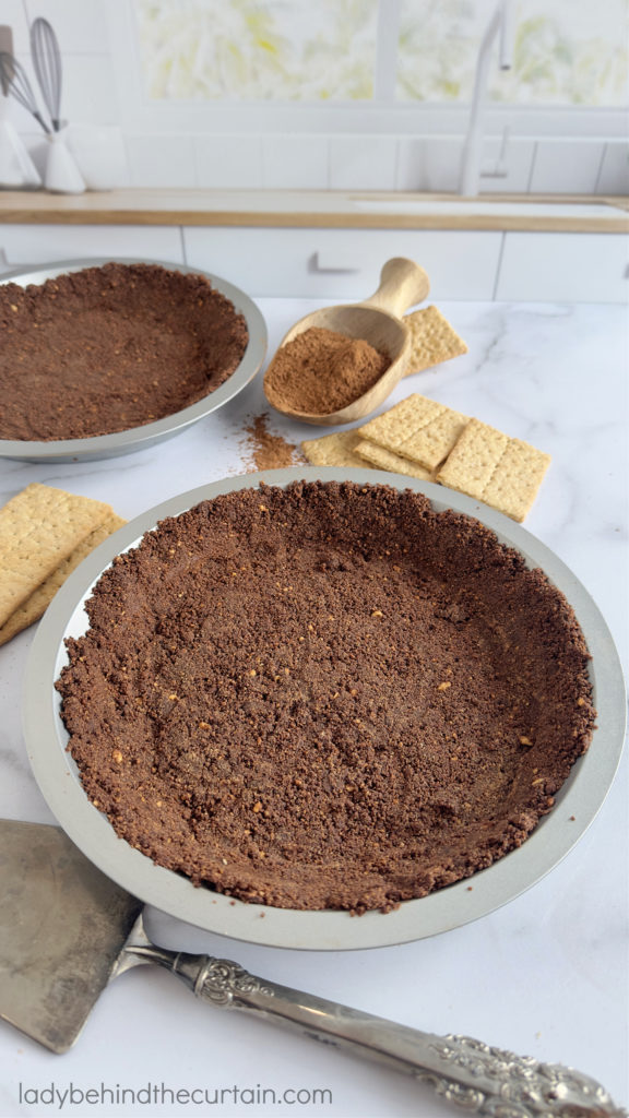 Chocolate Graham Cracker Pie Crust Made With Honey Graham Crackers