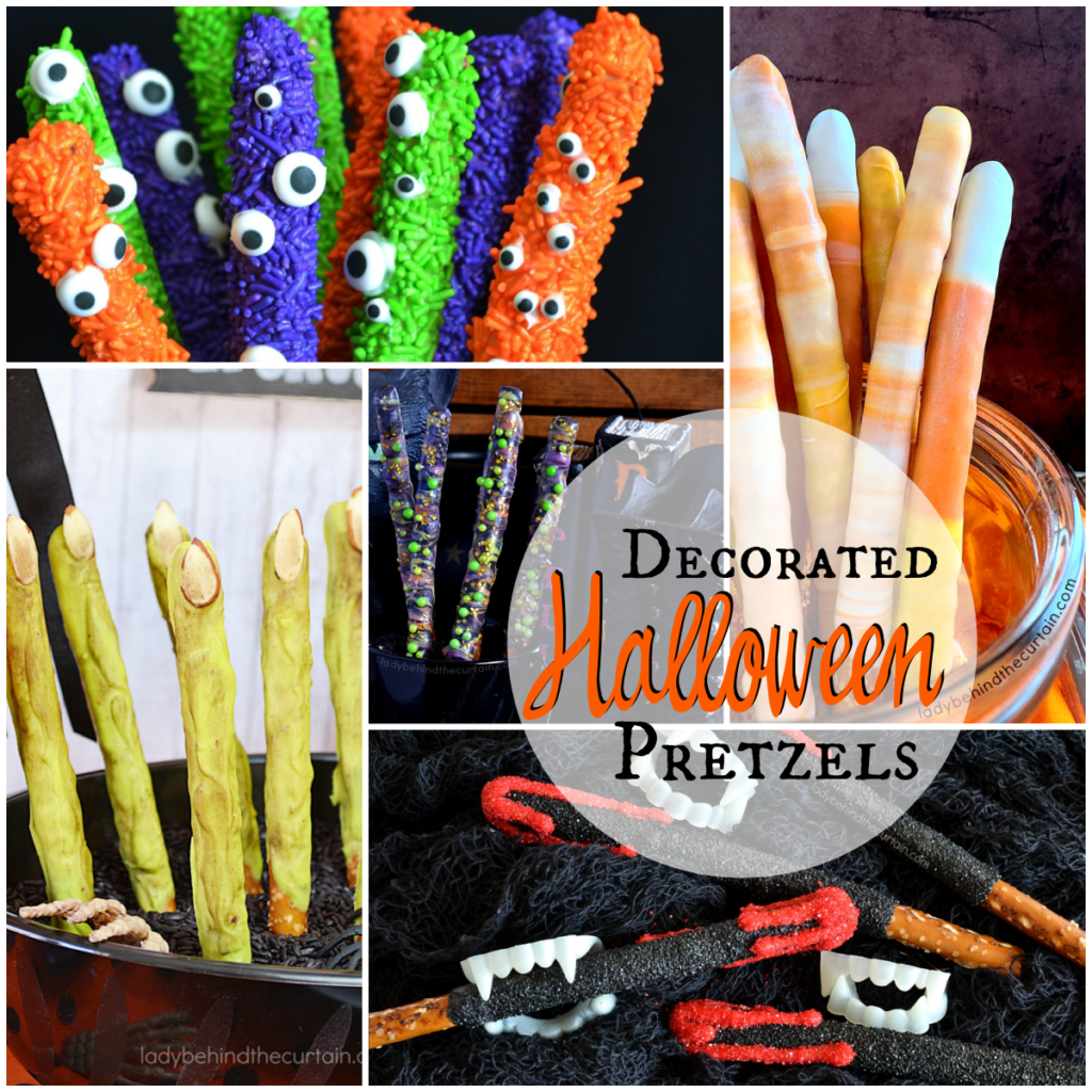 Decorated Halloween Pretzels