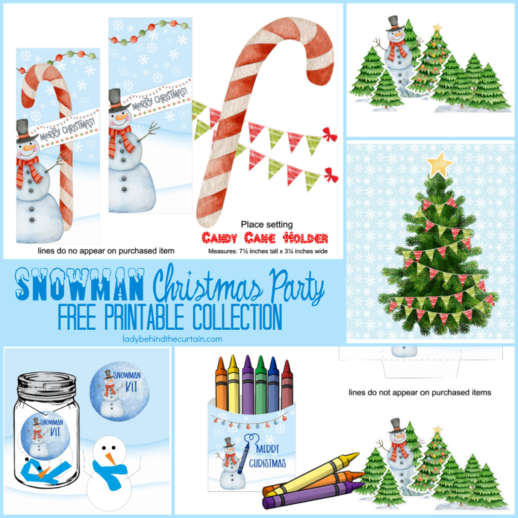 Snowman Christmas Party FREE Printable Collection