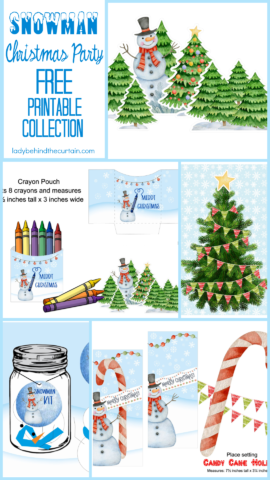 Snowman Christmas Party FREE Printable Collection