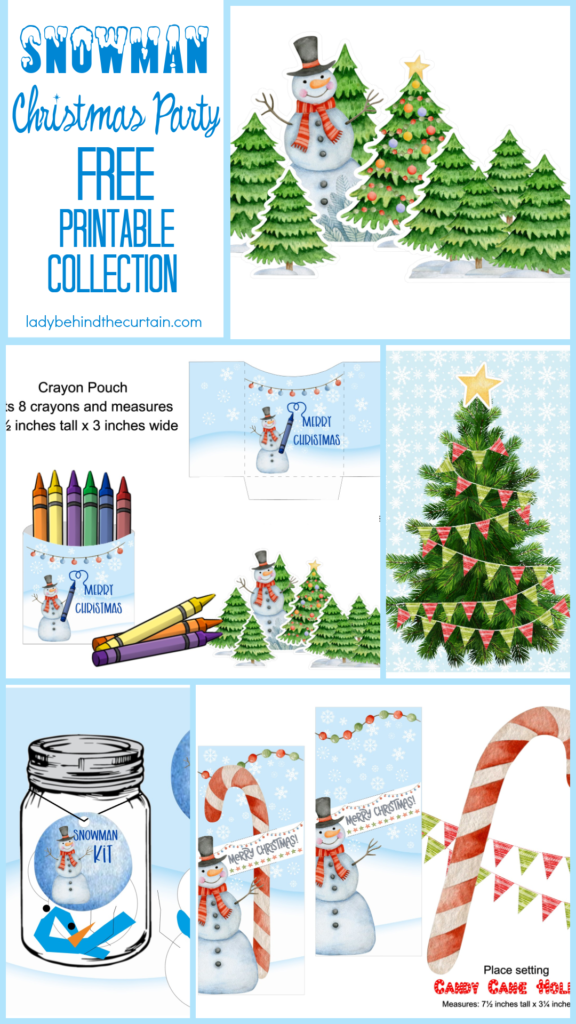 Snowman Christmas Party FREE Printable Collection 