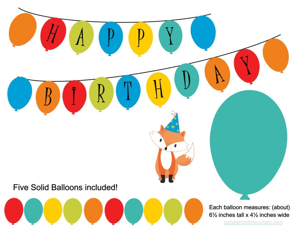 Bold Colors Kids Birthday party FREE Printable Collection