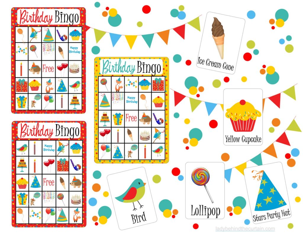 Bold Colors Kids Birthday party FREE Printable Collection