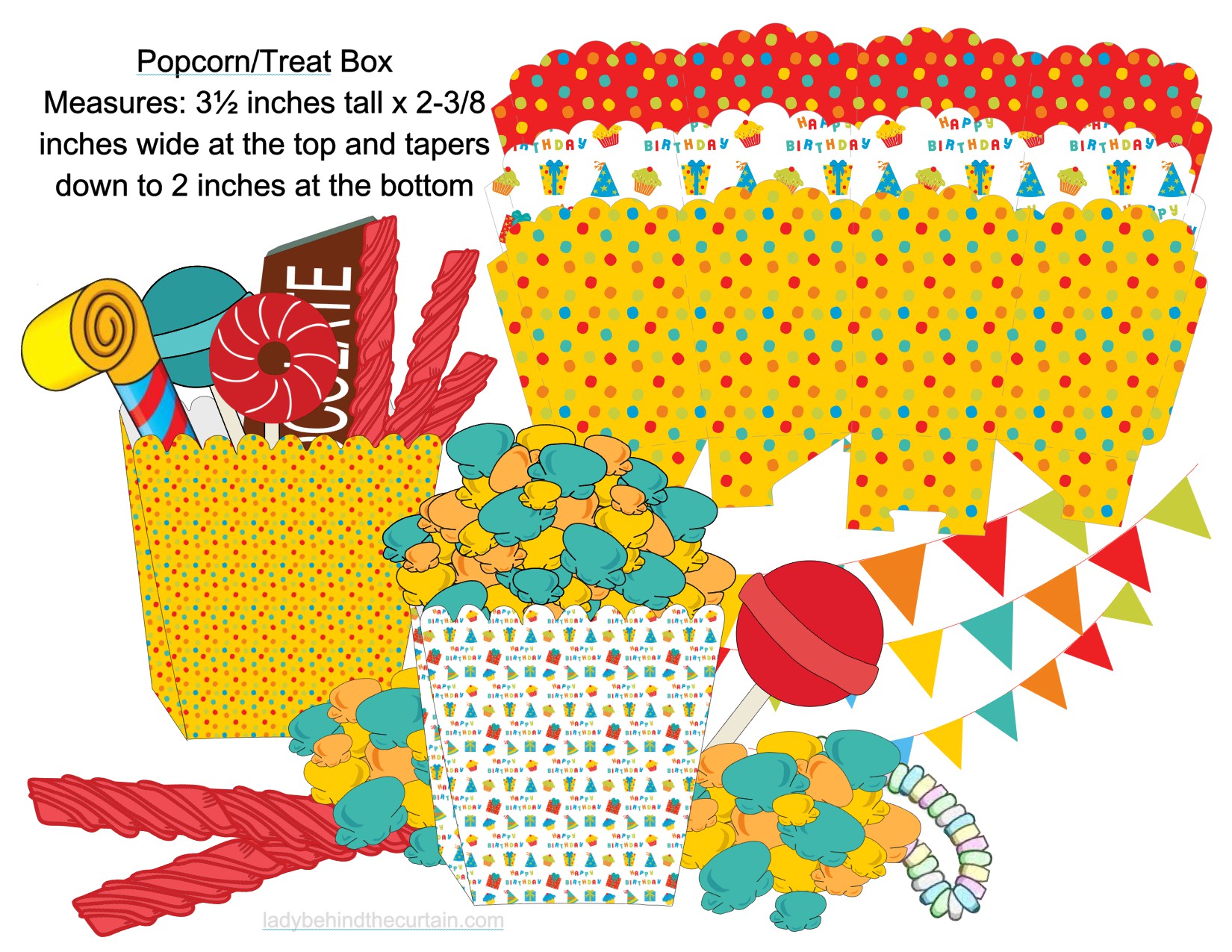 Bold Colors Kids Birthday Party FREE Printable Collection