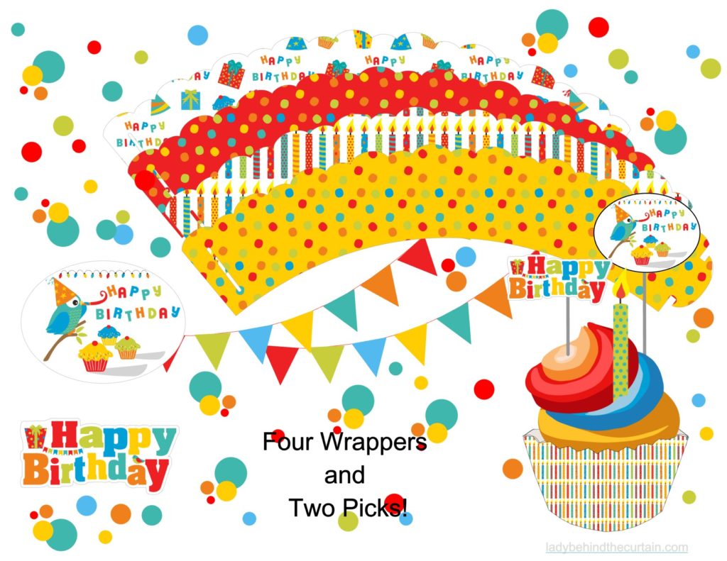 Bold Colors Kids Birthday party FREE Printable Collection