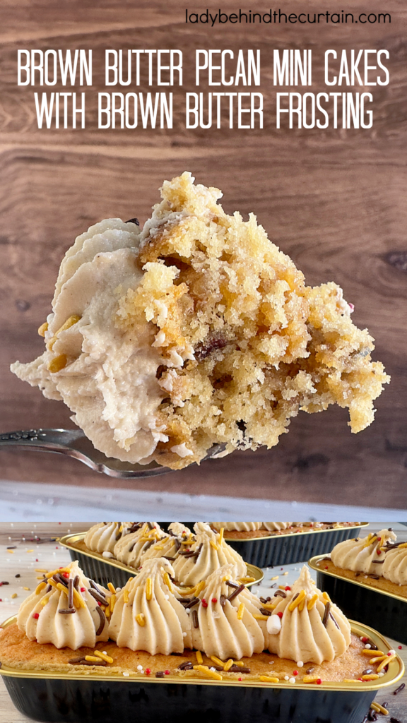 Brown Butter Pecan Cupcakes with Brown Butter Frosting