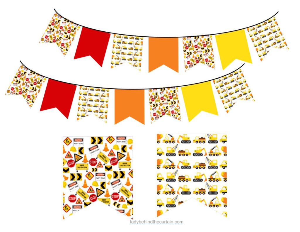 Construction Kids Birthday Party FREE Printable Collection