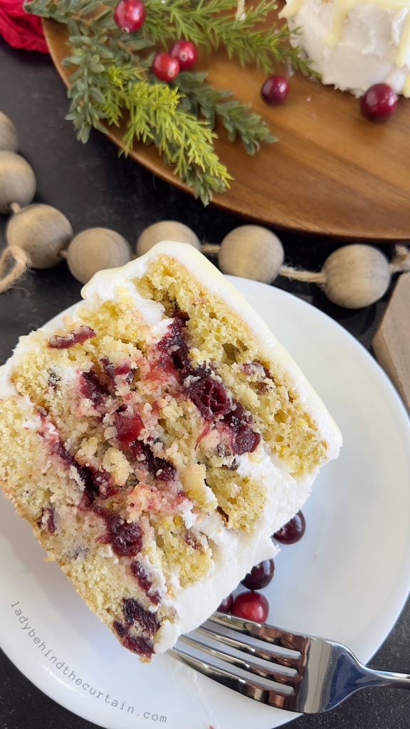 Cranberry Orange Christmas Candle Cakes