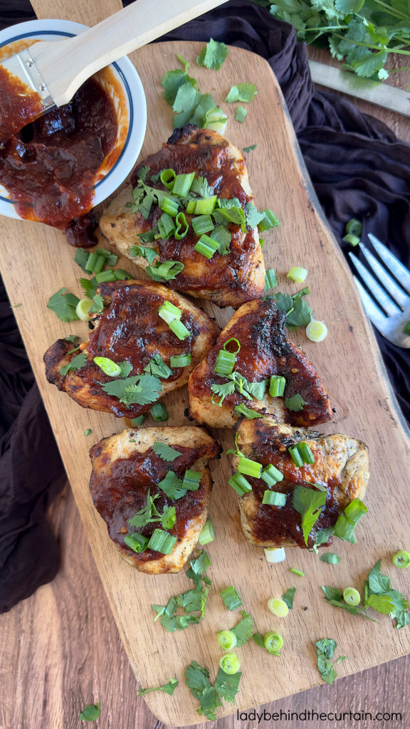 Grilled Chicken with Apple Butter Barbecue Sauce