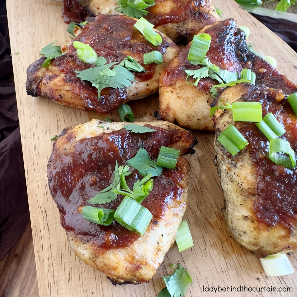 Grilled Chicken with Apple Butter Barbecue Sauce