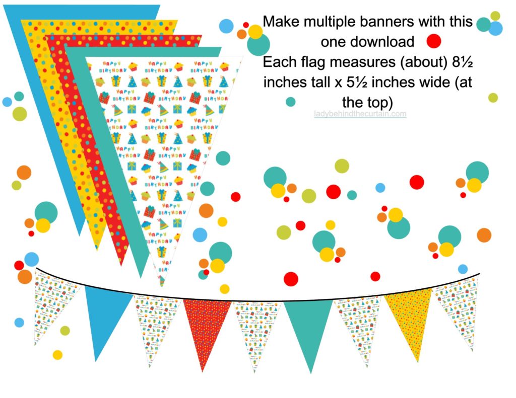 Bold Colors Kids Birthday party FREE Printable Collection