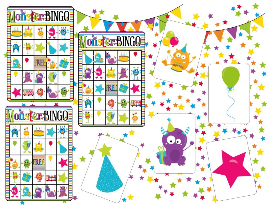Cartoon Monster Party FREE Printable Collection
