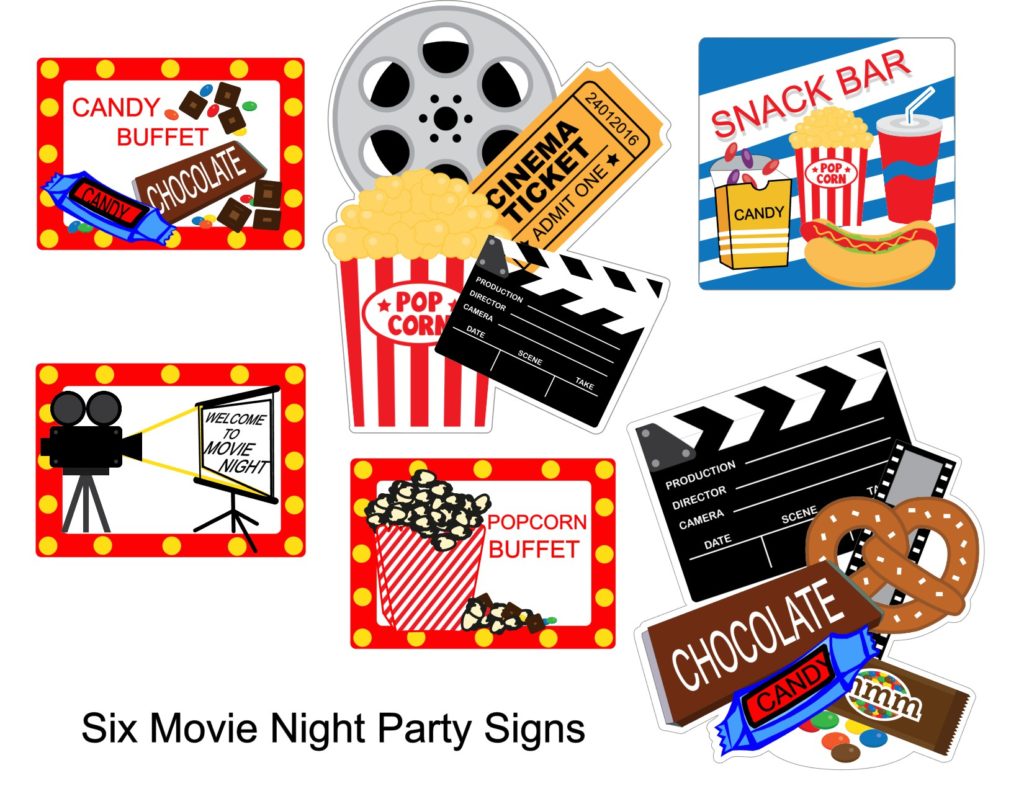 Movie Night Birthday Party FREE Printable Collection