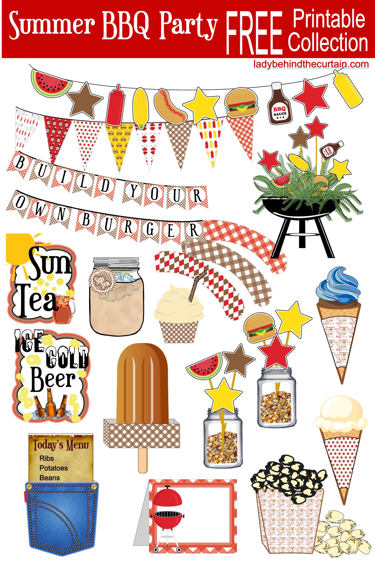 Backyard Barbecue Party FREE Printable Collection