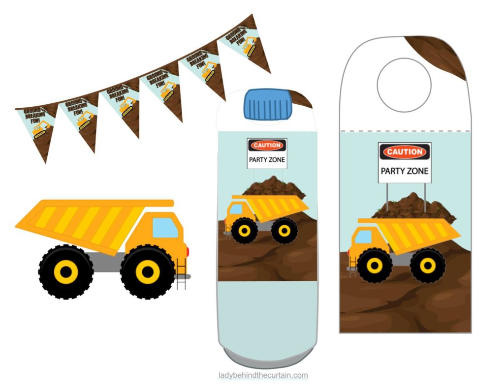 Construction Kids Birthday Party FREE Printable Collection