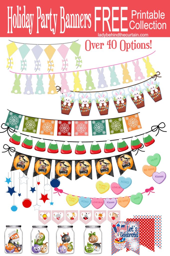 Holiday Party Banners FREE Printable Collection