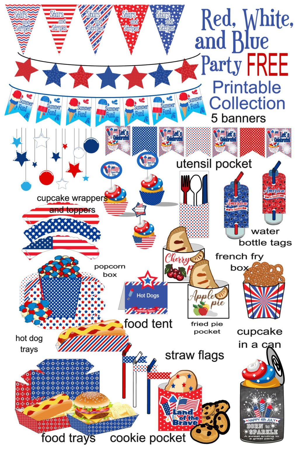 Printable Collection 4th of July Party FREE Printable Collection