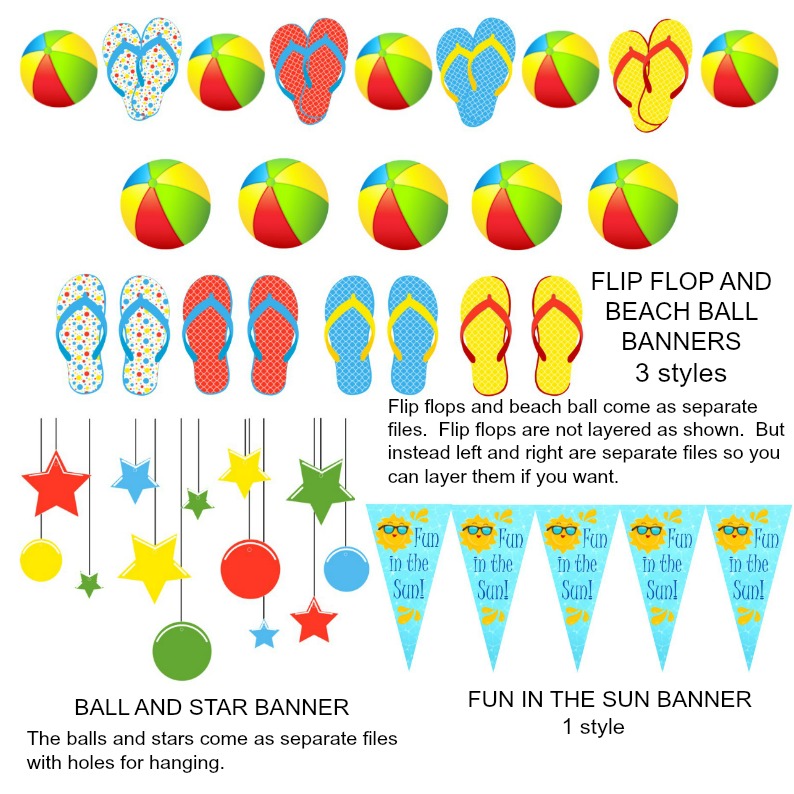 Splish Splash Pool Party FREE Printable Collection