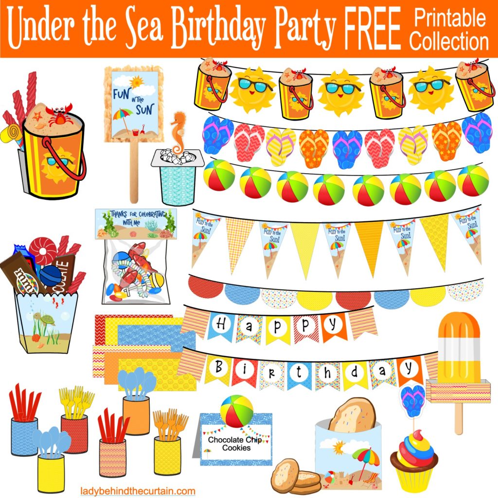 Under the Sea Birthday Party FREE Printable Collection