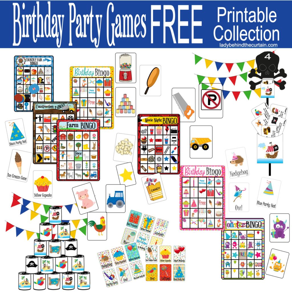 Birthday Party Games FREE Printable Collection