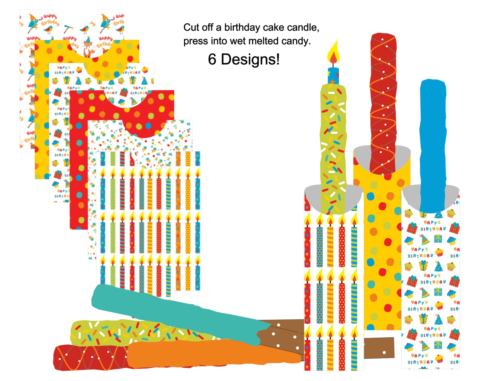 Birthday Party Decorated Pretzel Pocket FREE Printable Collection