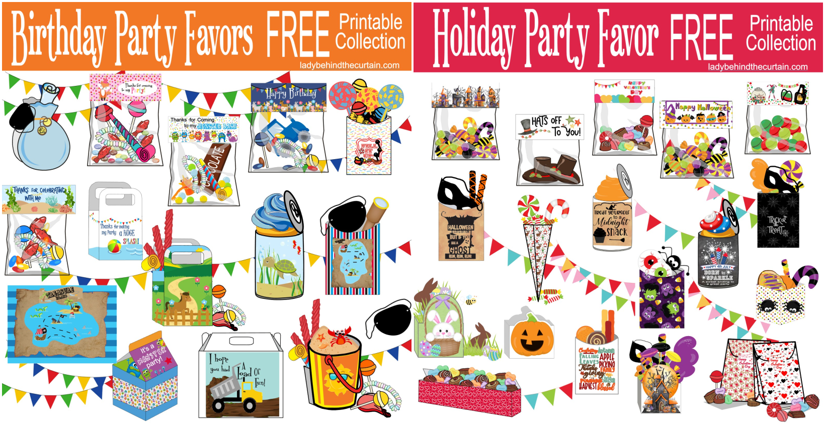 Party Favor FREE Printable Collections
