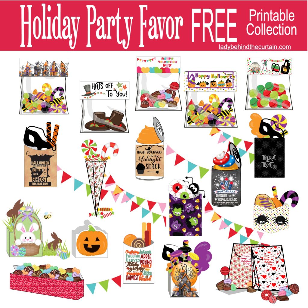 Holiday Party Favor FREE Printable Collection