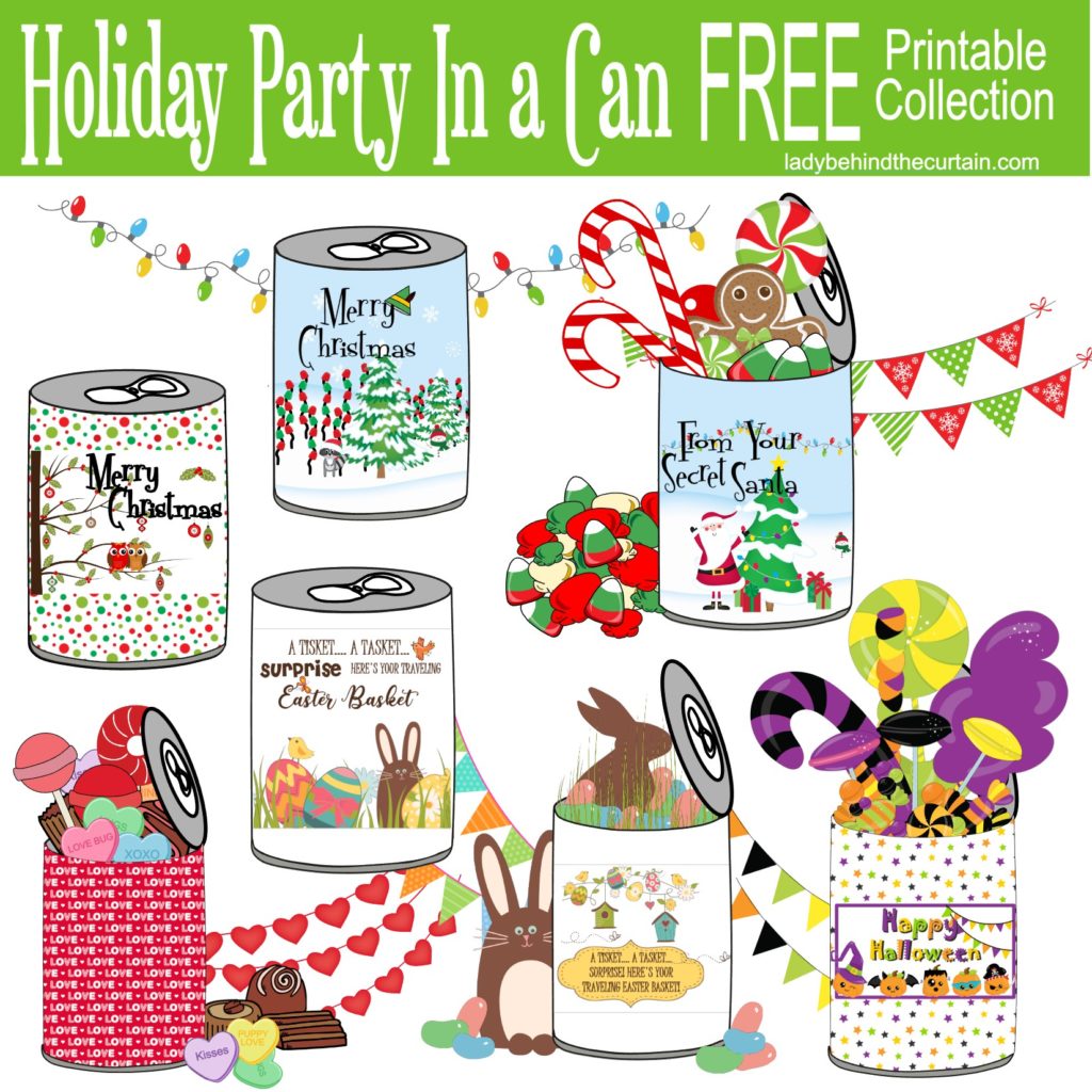 Holiday Party In a Can FREE Printable Collection