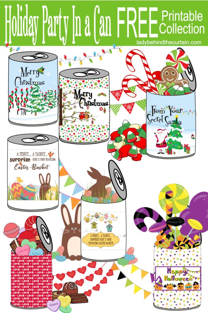 Holiday Party In a Can FREE Printable Collection