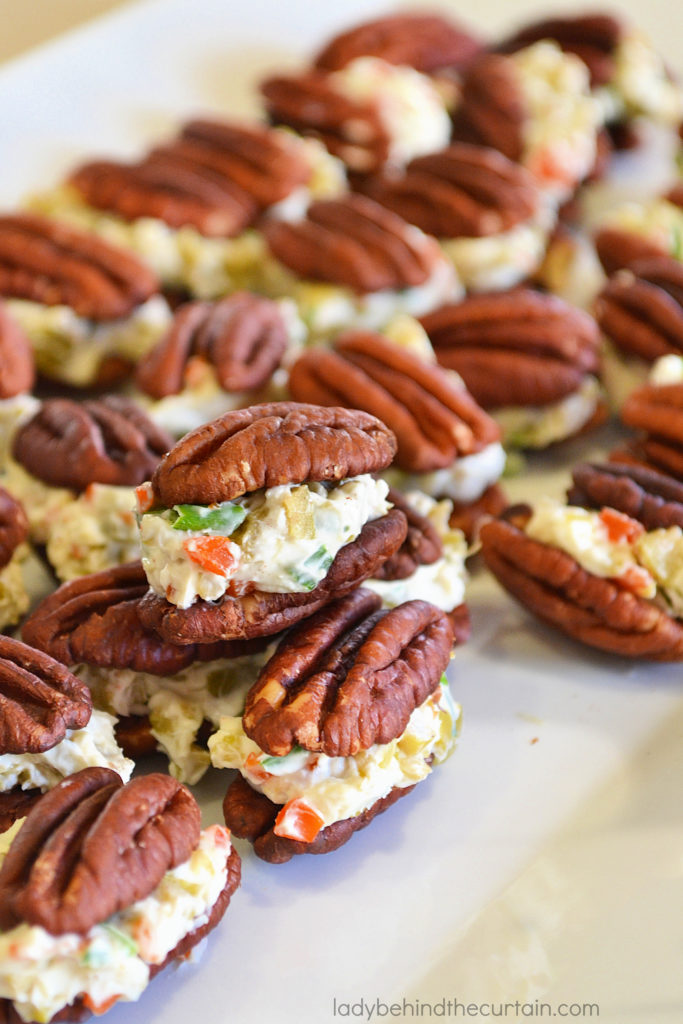 Cream Cheese and Olive Pecan Appetizer Bites