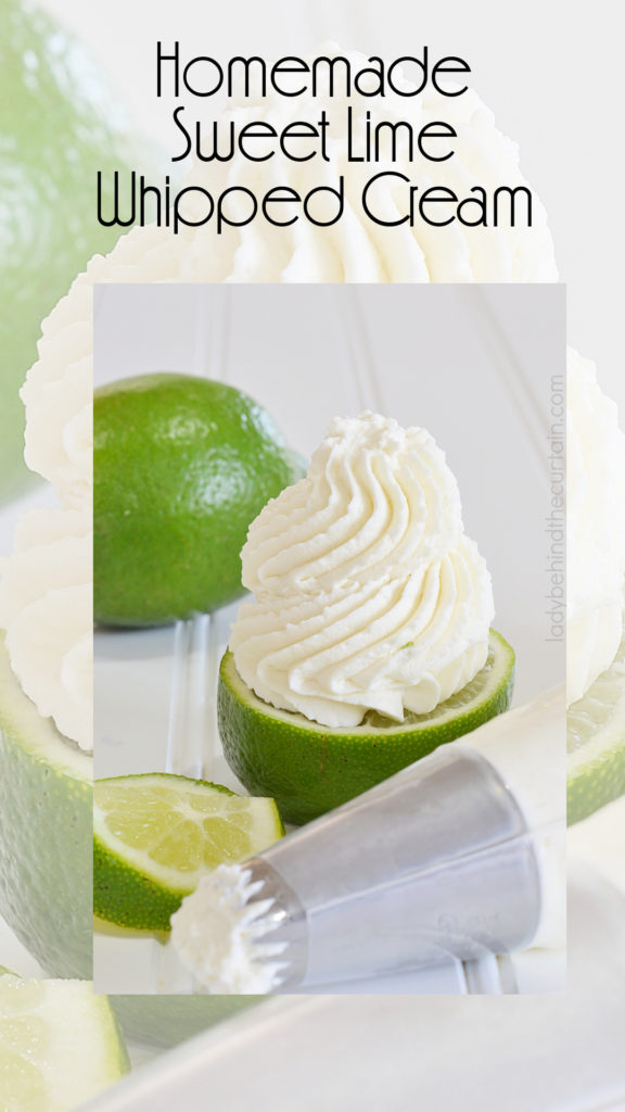 Homemade Sweet Lime Whipped Cream