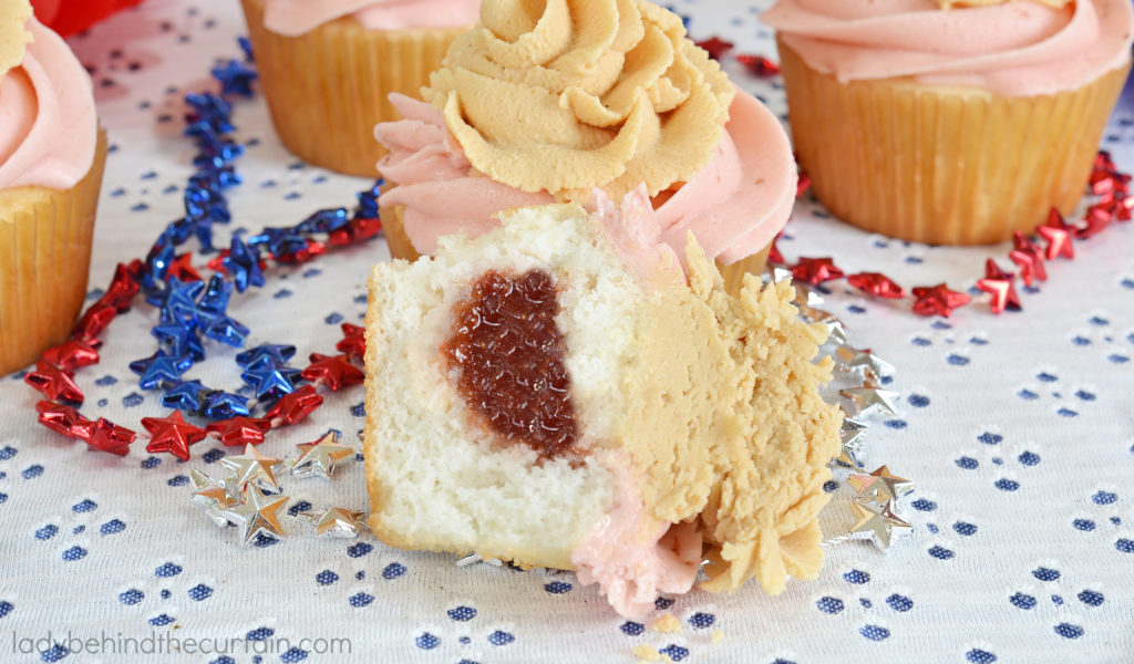 Peanut Butter and Jelly Cupcakes