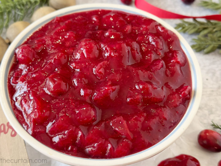 Sugar-Free Cranberry Sauce Spread