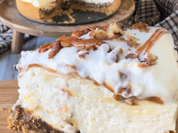 Frozen No-Bake Pecan Pie Cheesecake
