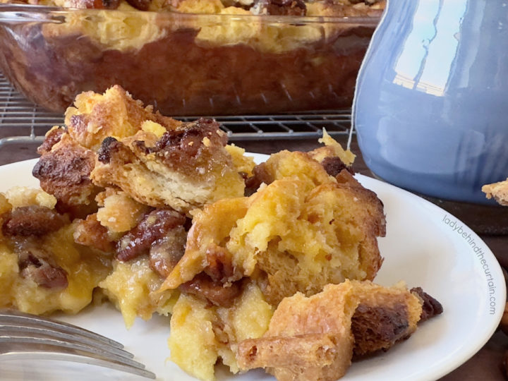 Leftover Pecan Pie Bread Pudding