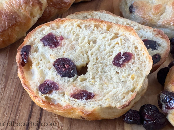 Homemade Mini Cranberry Orange Bagels