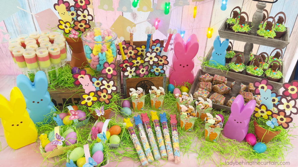 Celebrate Easter with a Peeps Themed Dessert Table