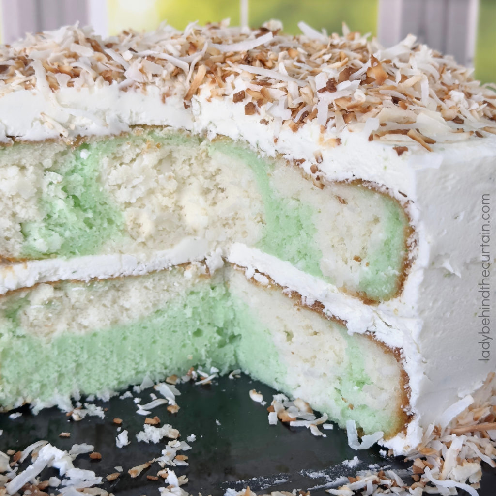 Semi Homemade Coconut Lime Layered Cake